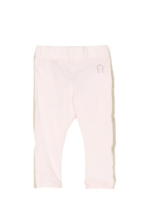Aigner Kids ليغينغ مرن بزينة حجر الراين