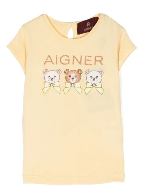 Aigner Kids logo-print short-sleeve T-shirt 