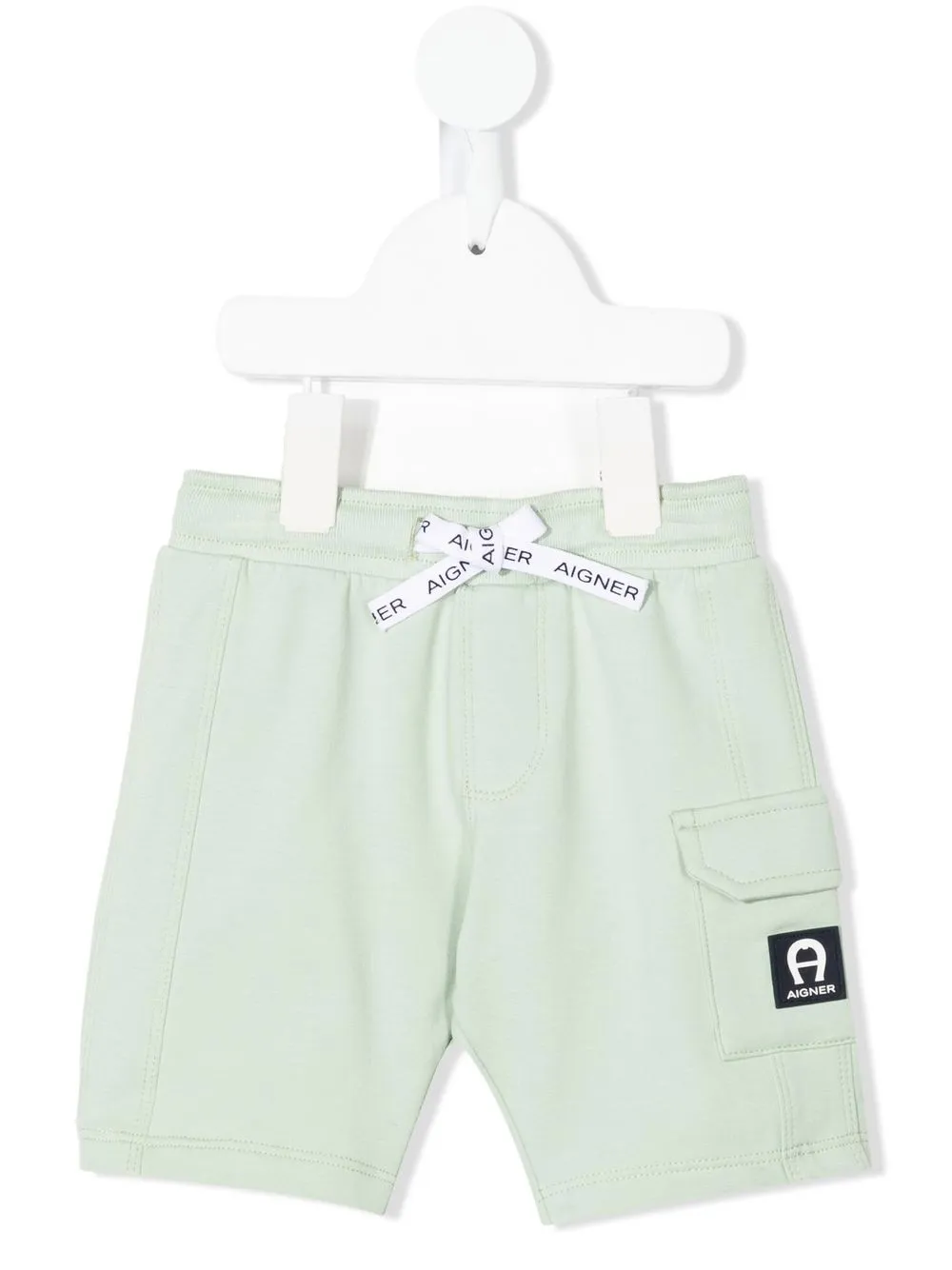 

Aigner Kids shorts cargo con parche del logo - Verde