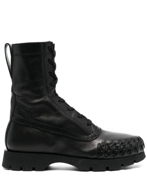 Jil Sander lace-up leather ankle boots 