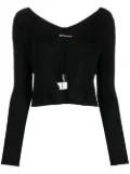 Jacquemus La Maille Pralu Longue cardigan - Black