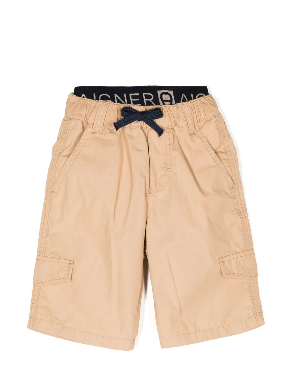 

Aigner Kids logo drawstring-waist shorts - Brown