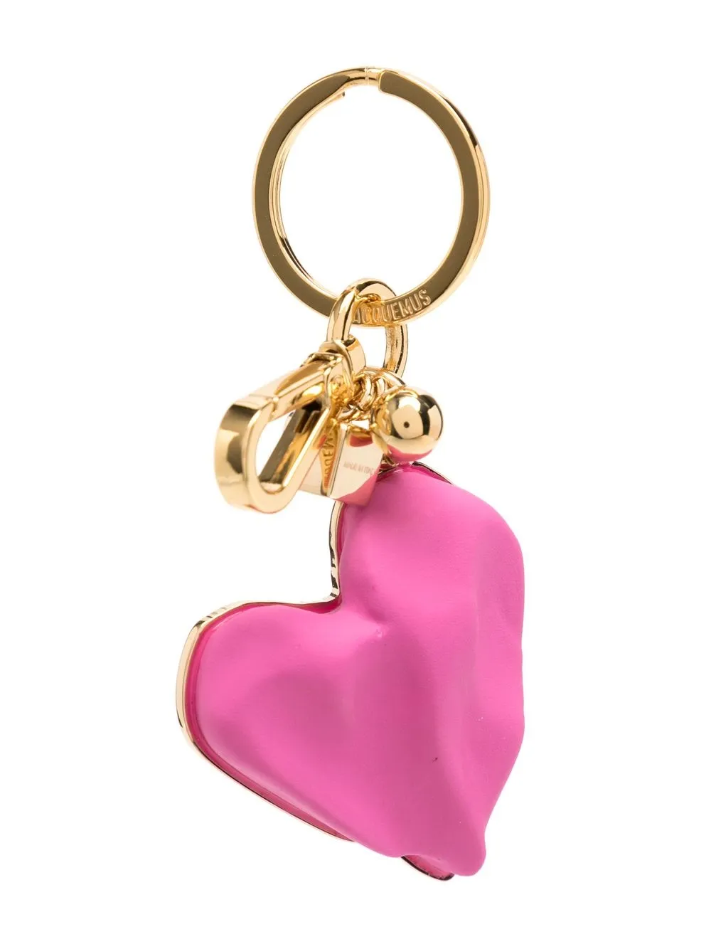 

Jacquemus Coeur sculpted heart keyring - Pink