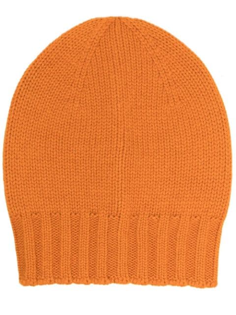 D4.0 chunky ribbed-knit beanie