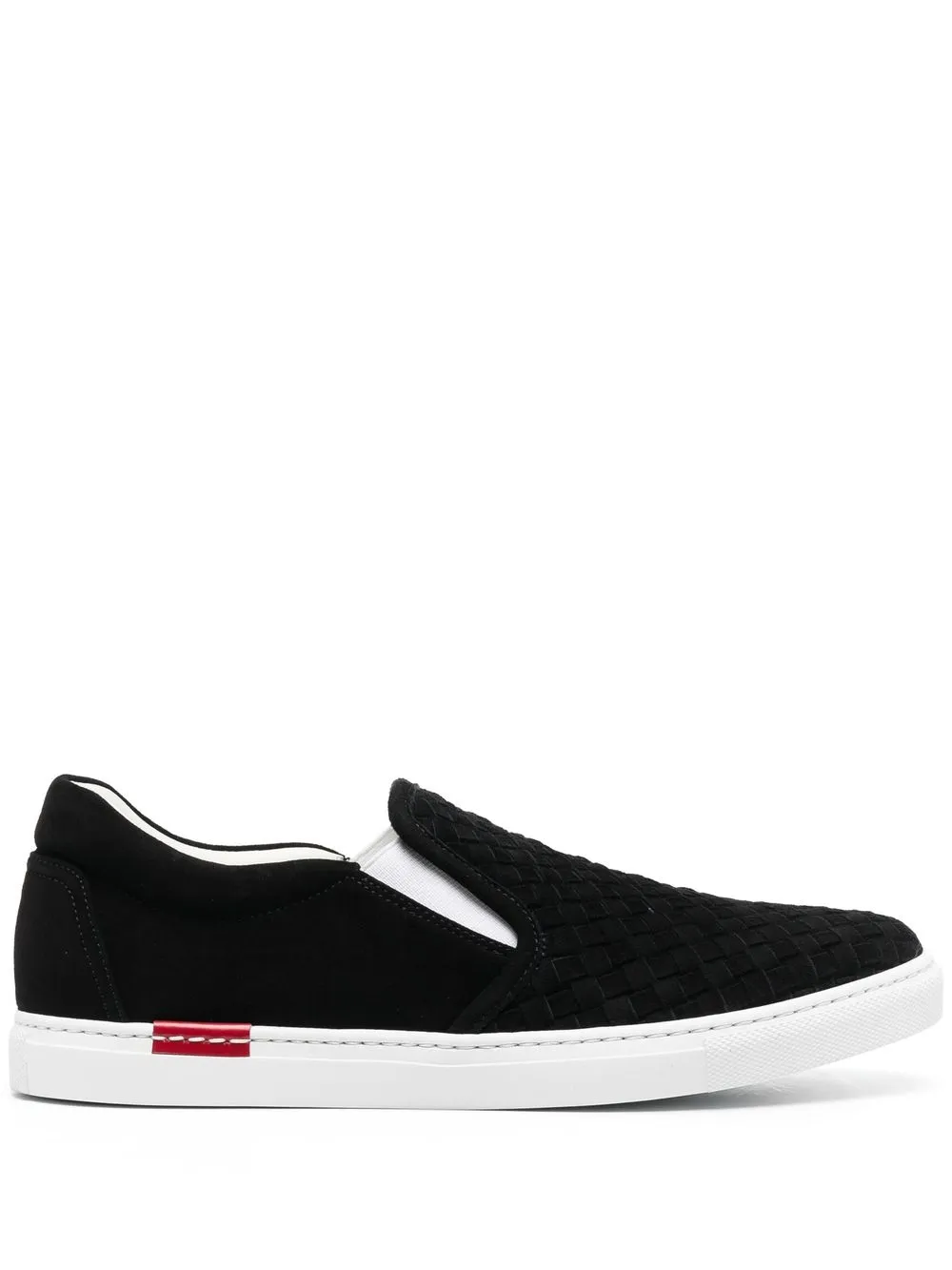 

Scarosso Gabriella woven leather sneakers - Black