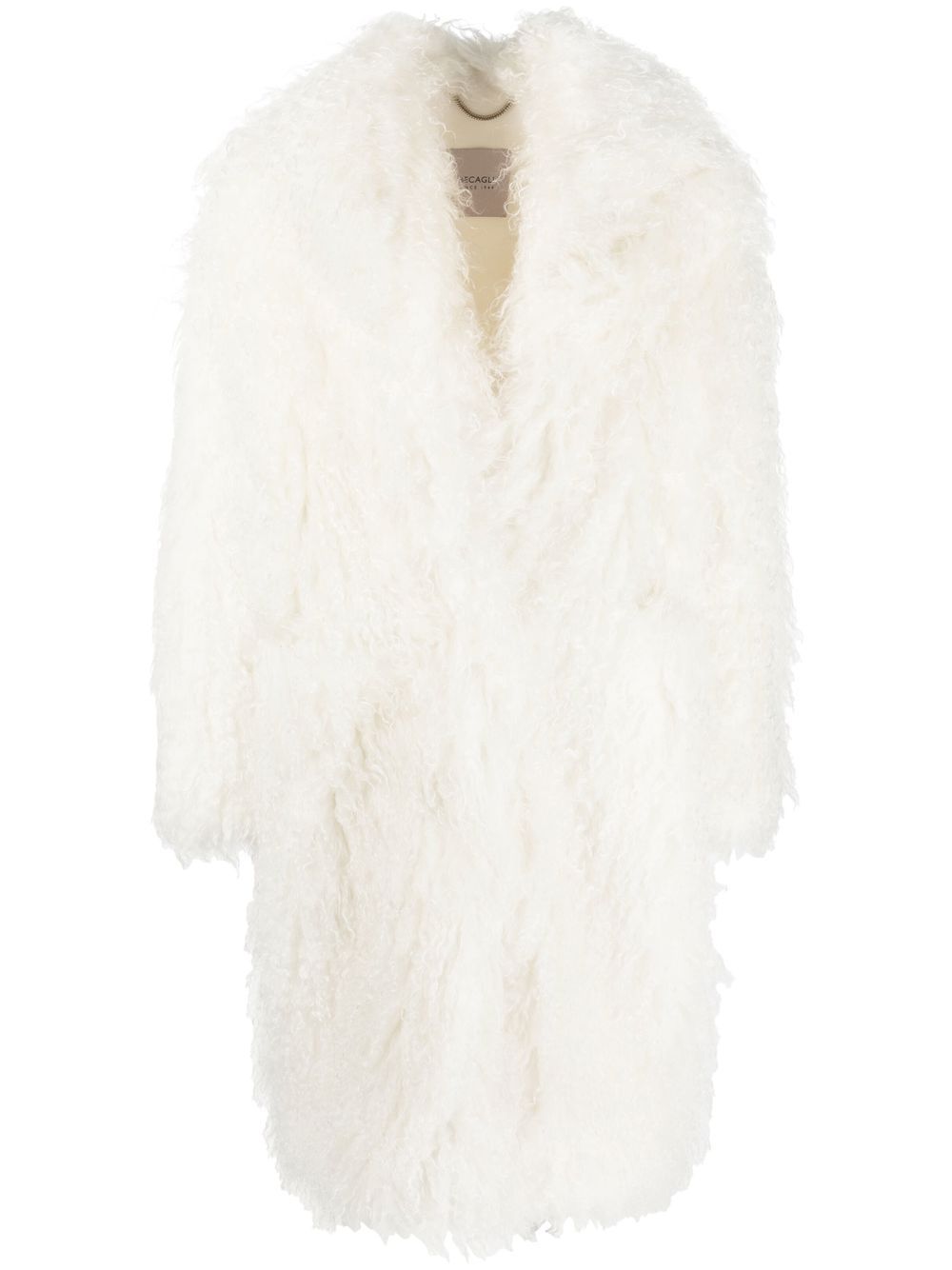 Mohair mid-length coat