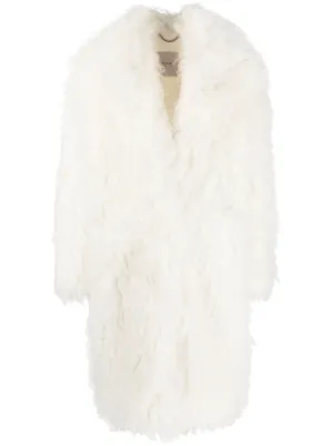 コート BECAGLI SINCE 1994 FW22 FAUX FUR COAT (KW206B_11) Becagli Faux-Fur Jacket In Brown - 36% Off | Editorialist