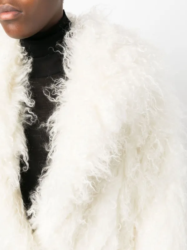 BECAGLI Mohair mid-length Coat | Neutrals | FARFETCH