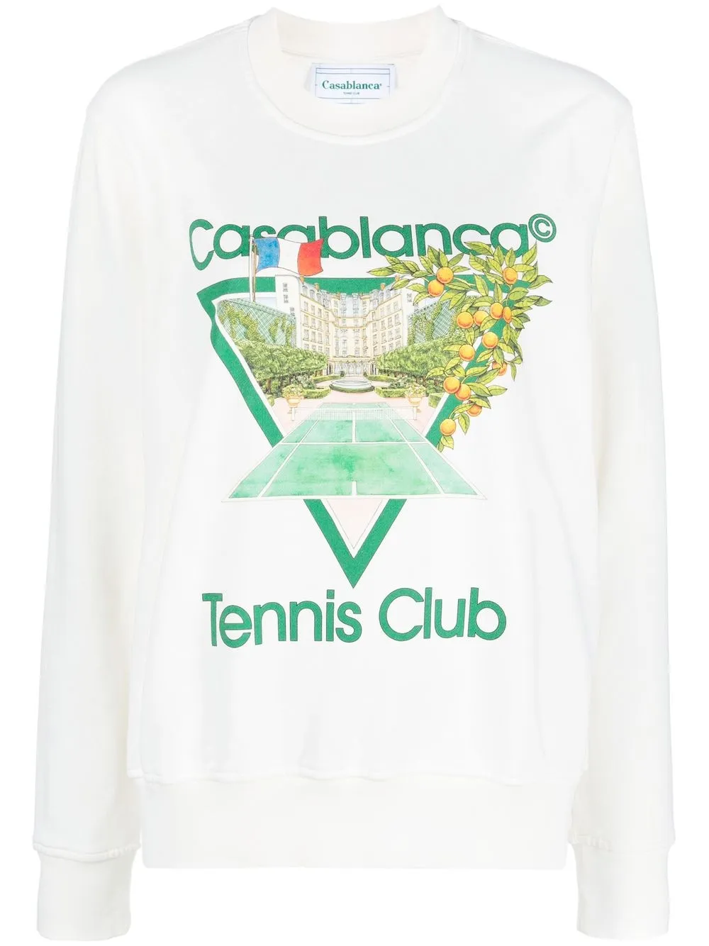 

Casablanca sudadera con estampado gráfico - Blanco