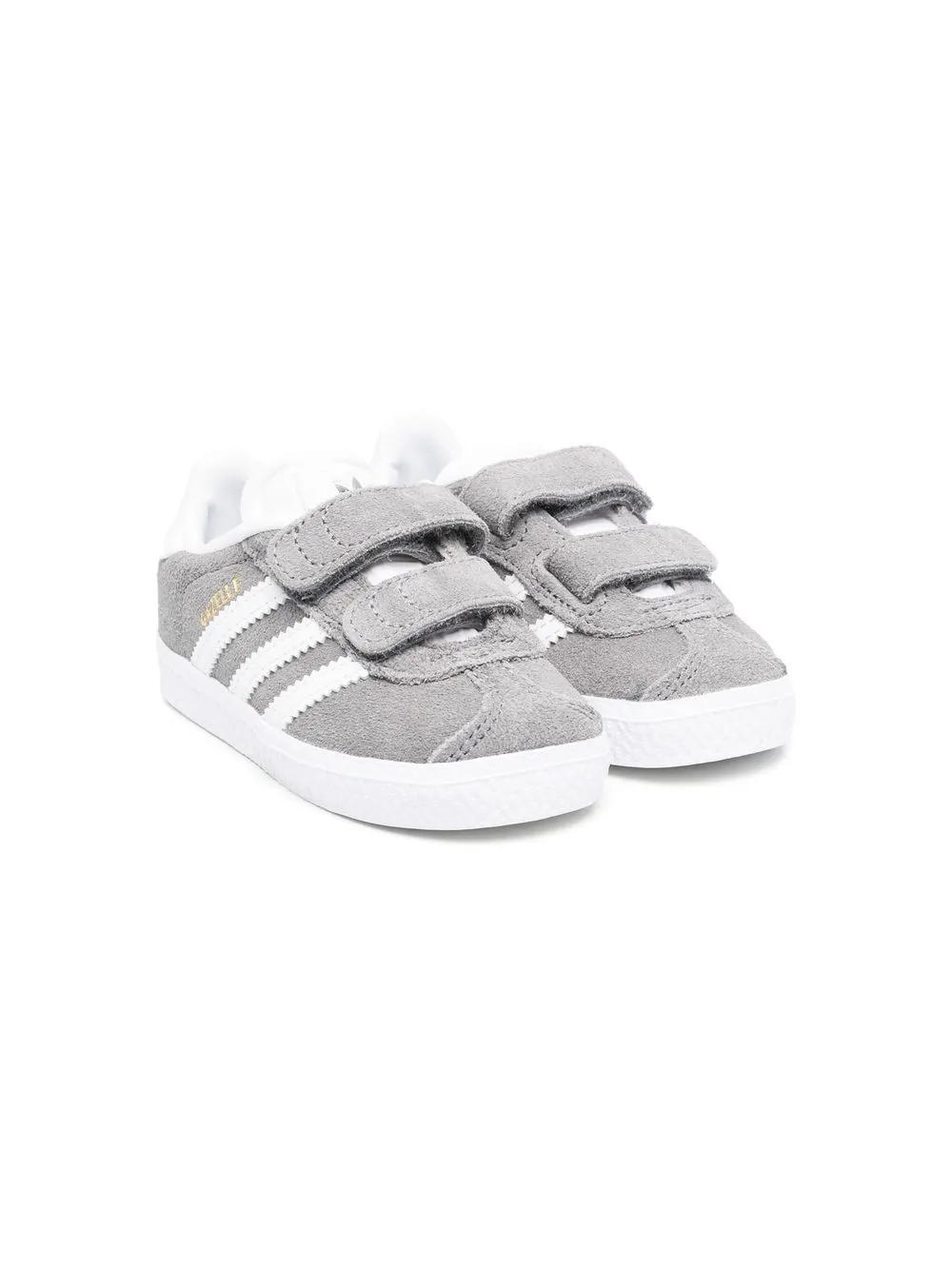

adidas Kids tenis bajos con cierre autoadherente - Gris