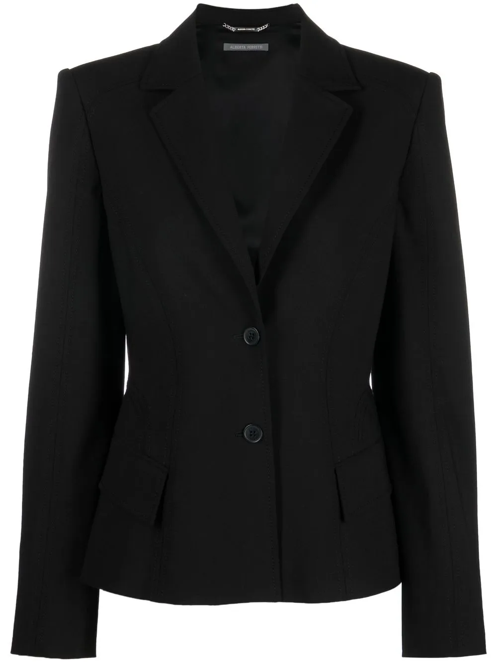 

Alberta Ferretti blazer ajustado con botones - Negro