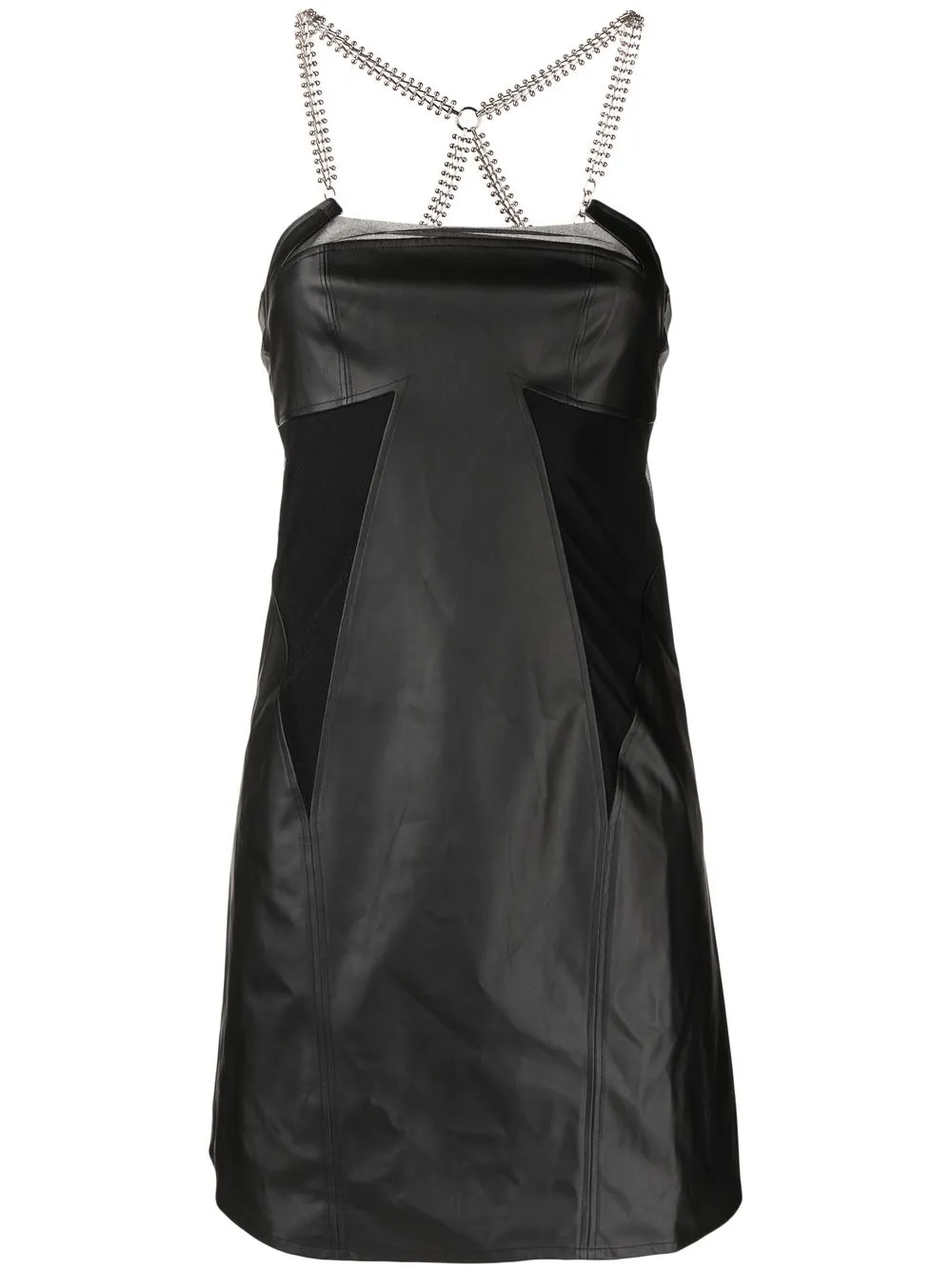 

VII Victor Wang crossover-strap detail dress - Black