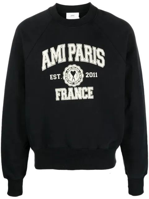 ami paris logo印花卫衣
