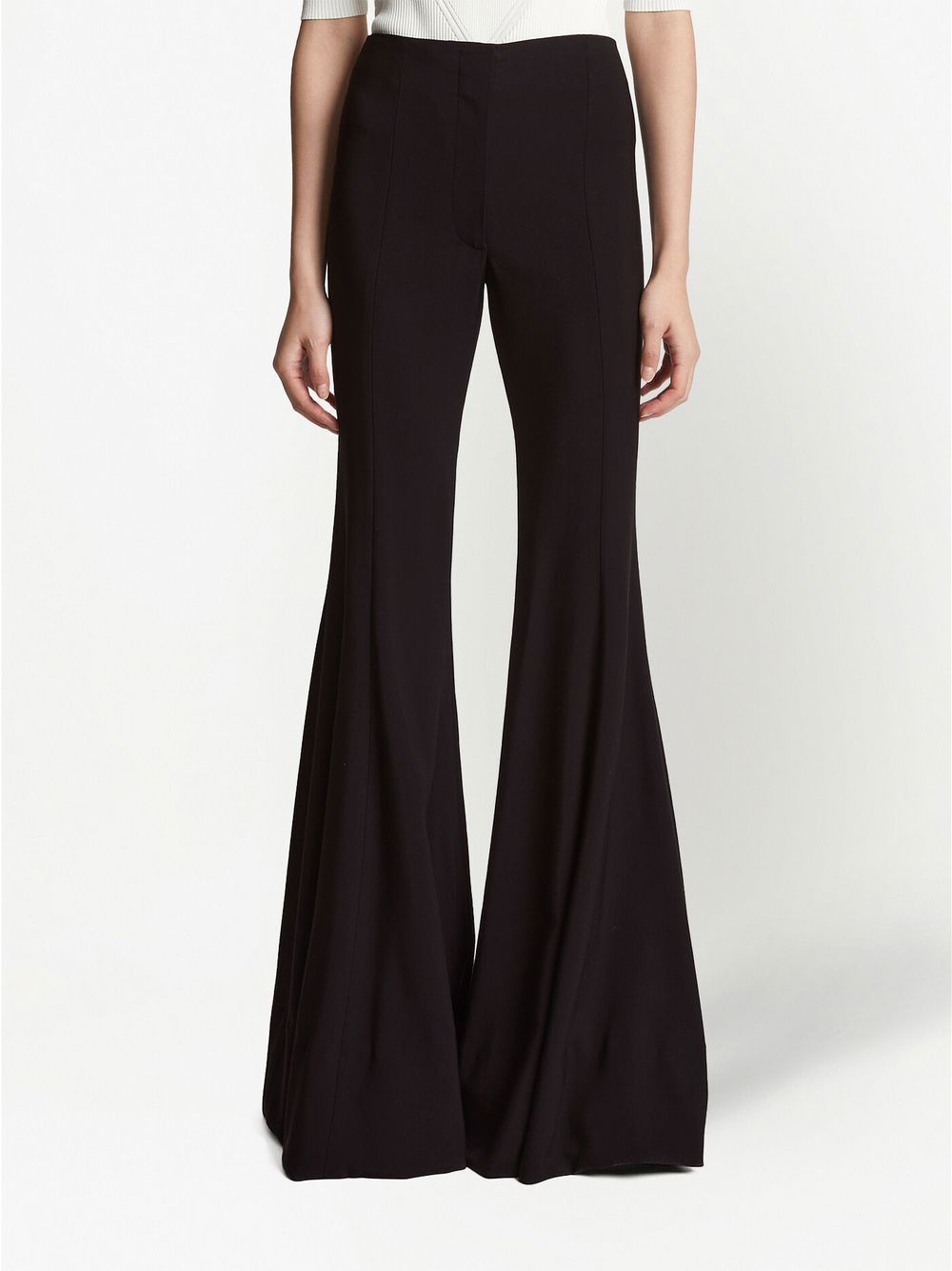 Shop Proenza Schouler Suiting Flared Trousers In Black