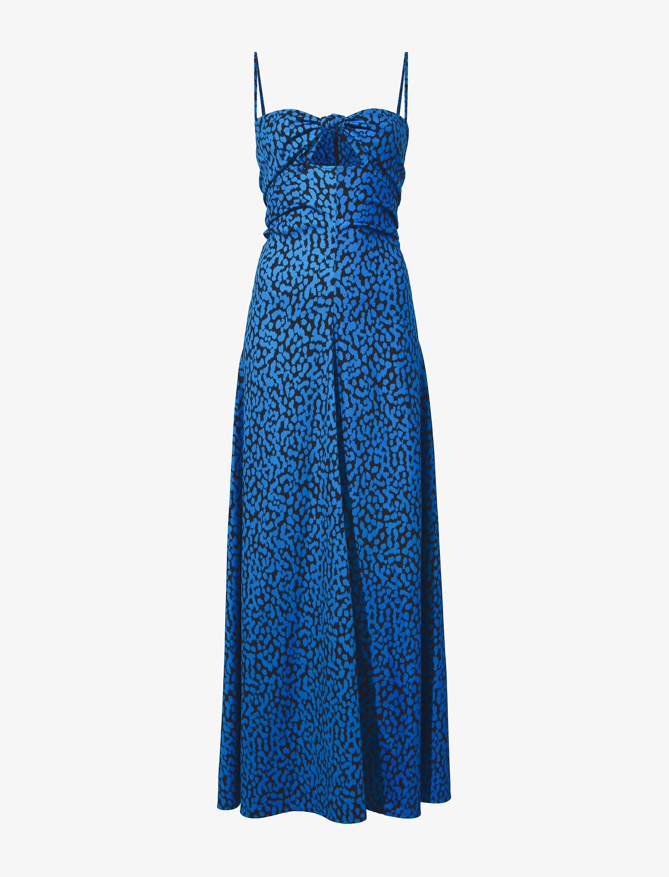 Printed Leopard Tank Dress in blue | Proenza Schouler