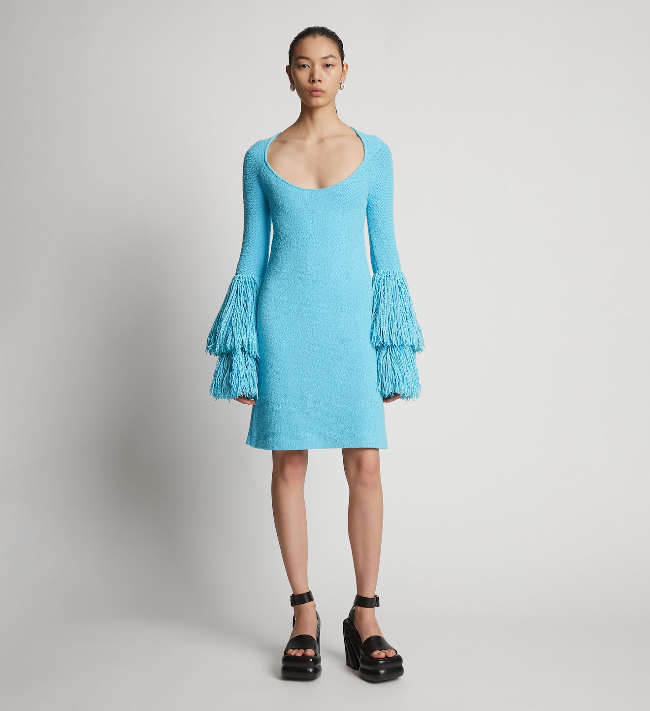 Fringe Boucle Dress