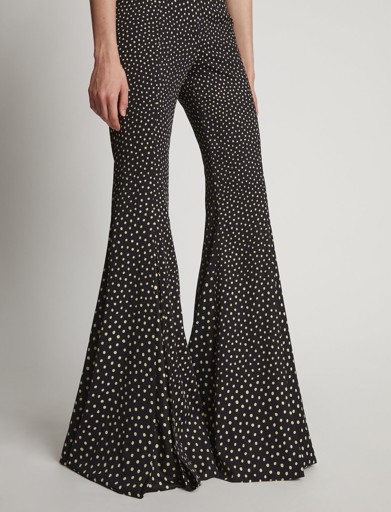 Printed Dot Flared Pants #3