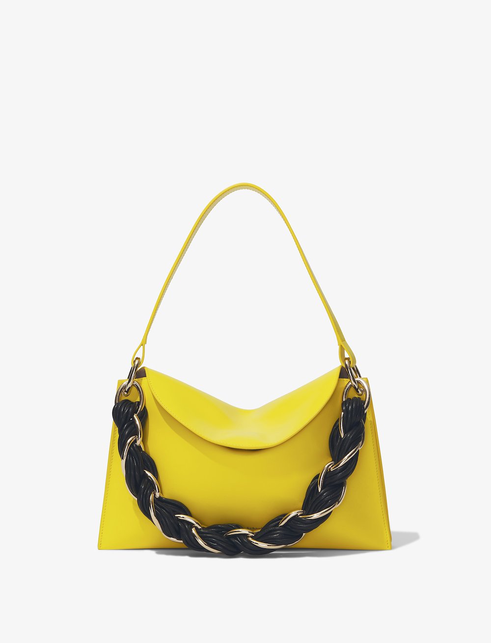 Contrast Rolo Strap Braid Bag