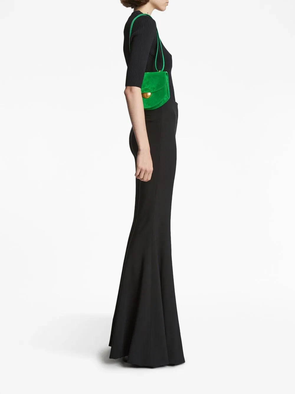 Proenza Schouler Mini Round Dia Suede Crossbody Bag Farfetch