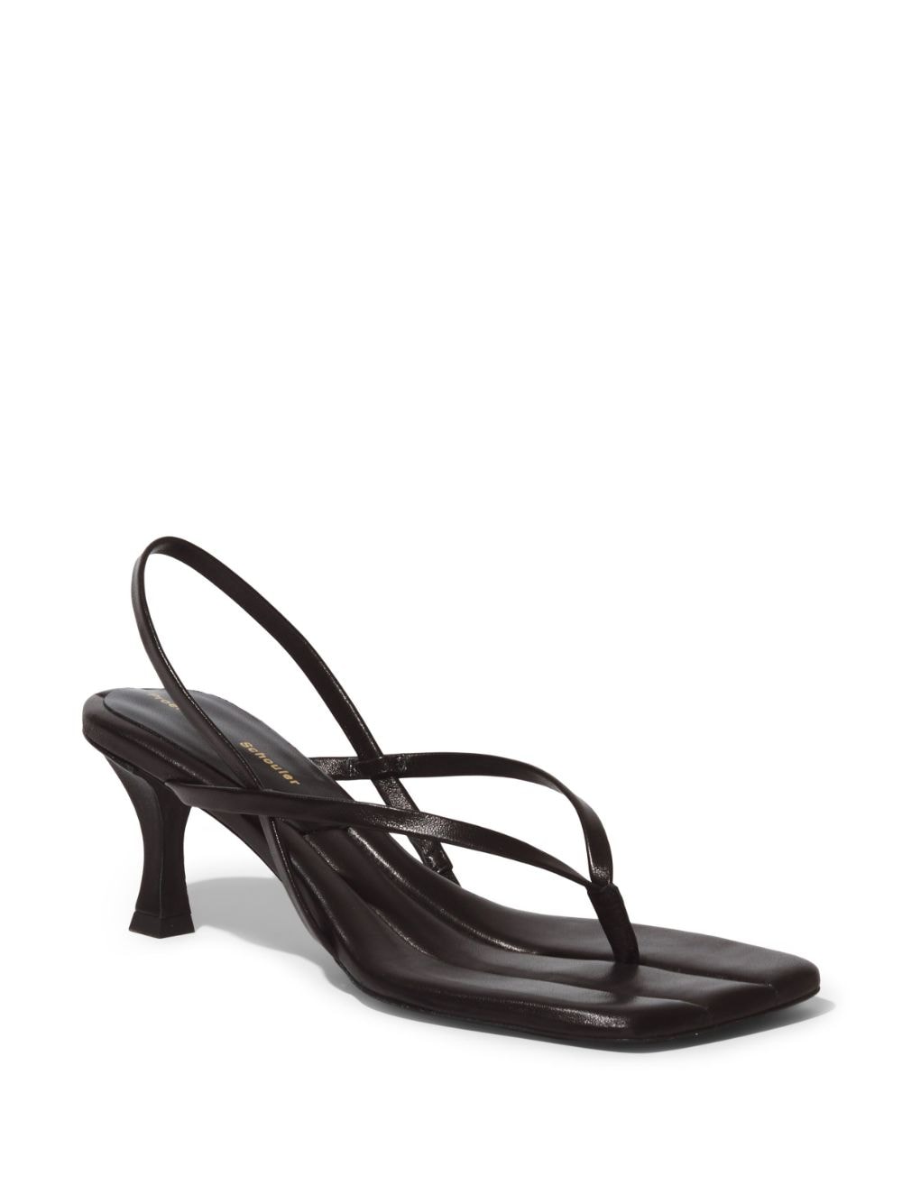 Proenza Schouler square-toe thong sandals - Zwart