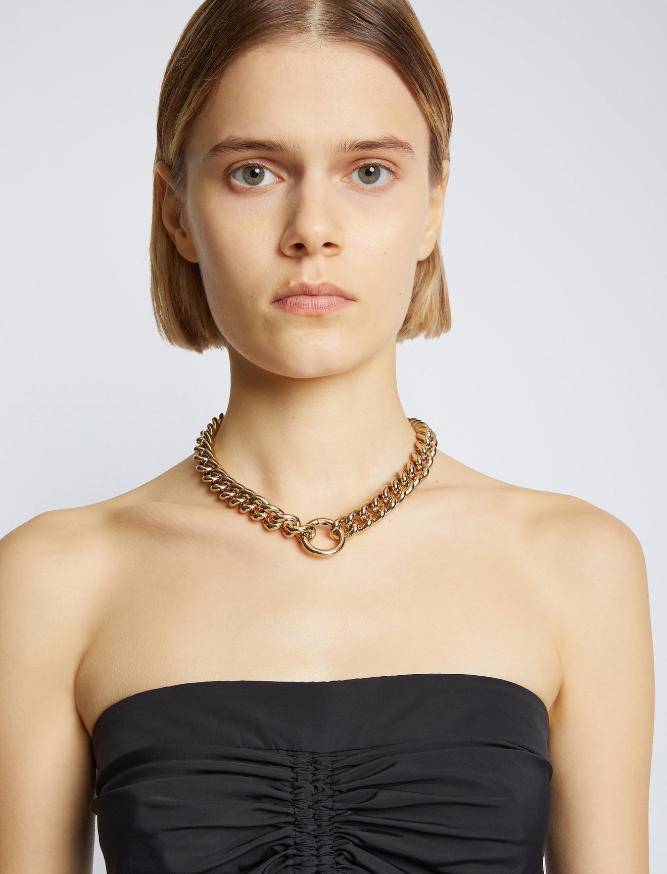 Chain Detail Viscose Knit Sweater #8