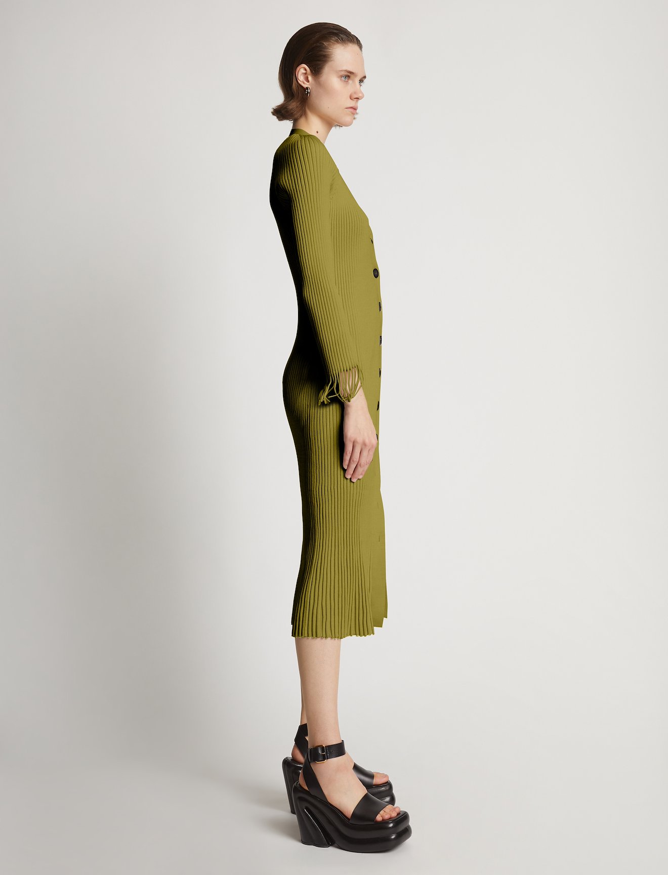 Viscose Rib Knit Dress #1