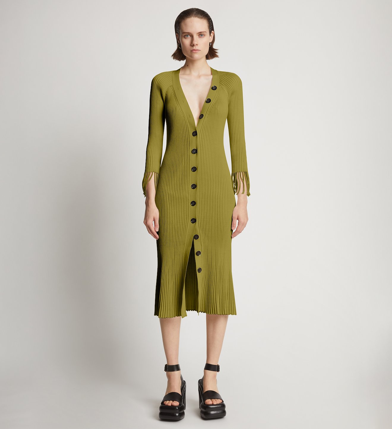Viscose Rib Knit Dress