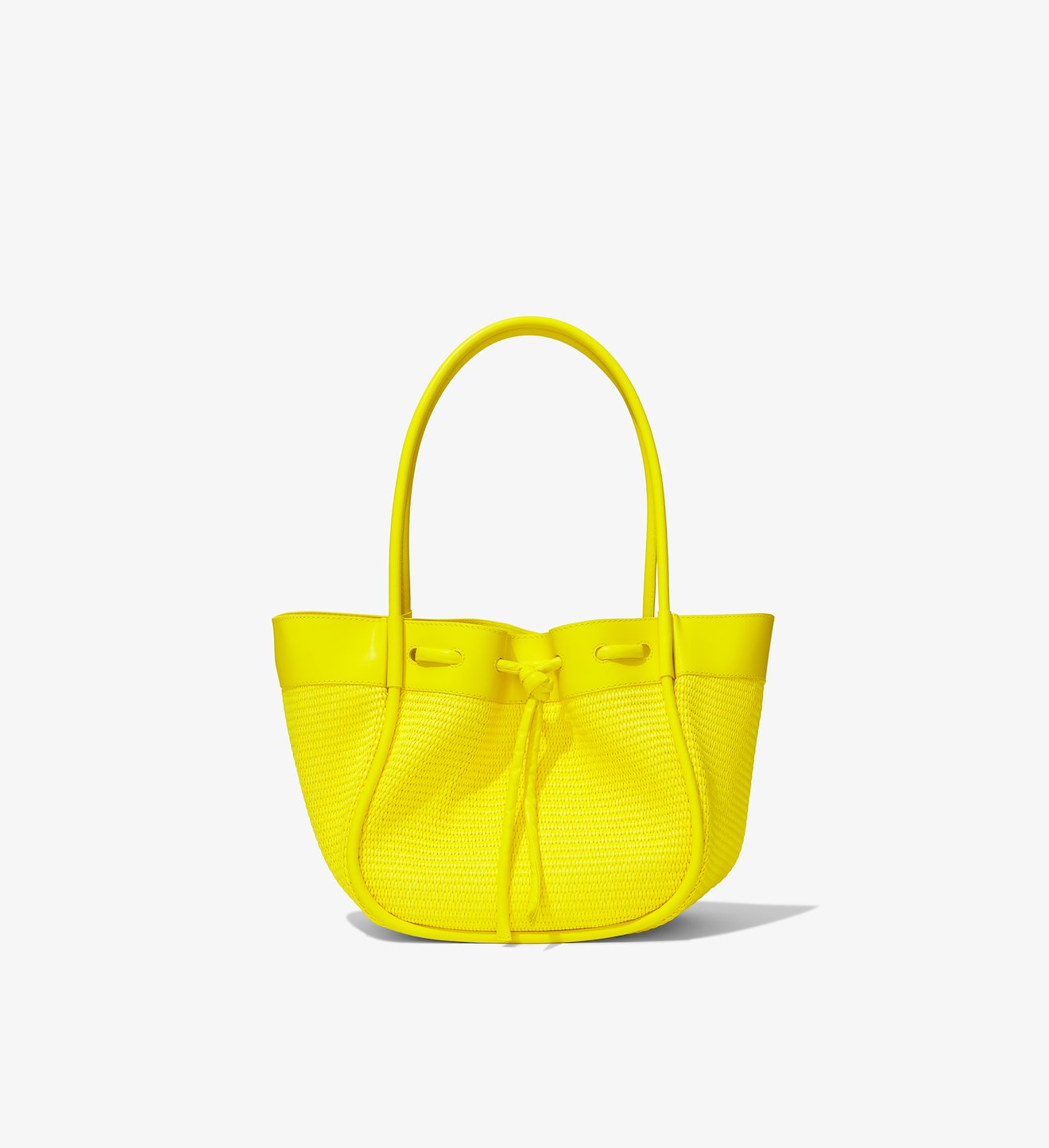 Raffia Large Ruched Tote