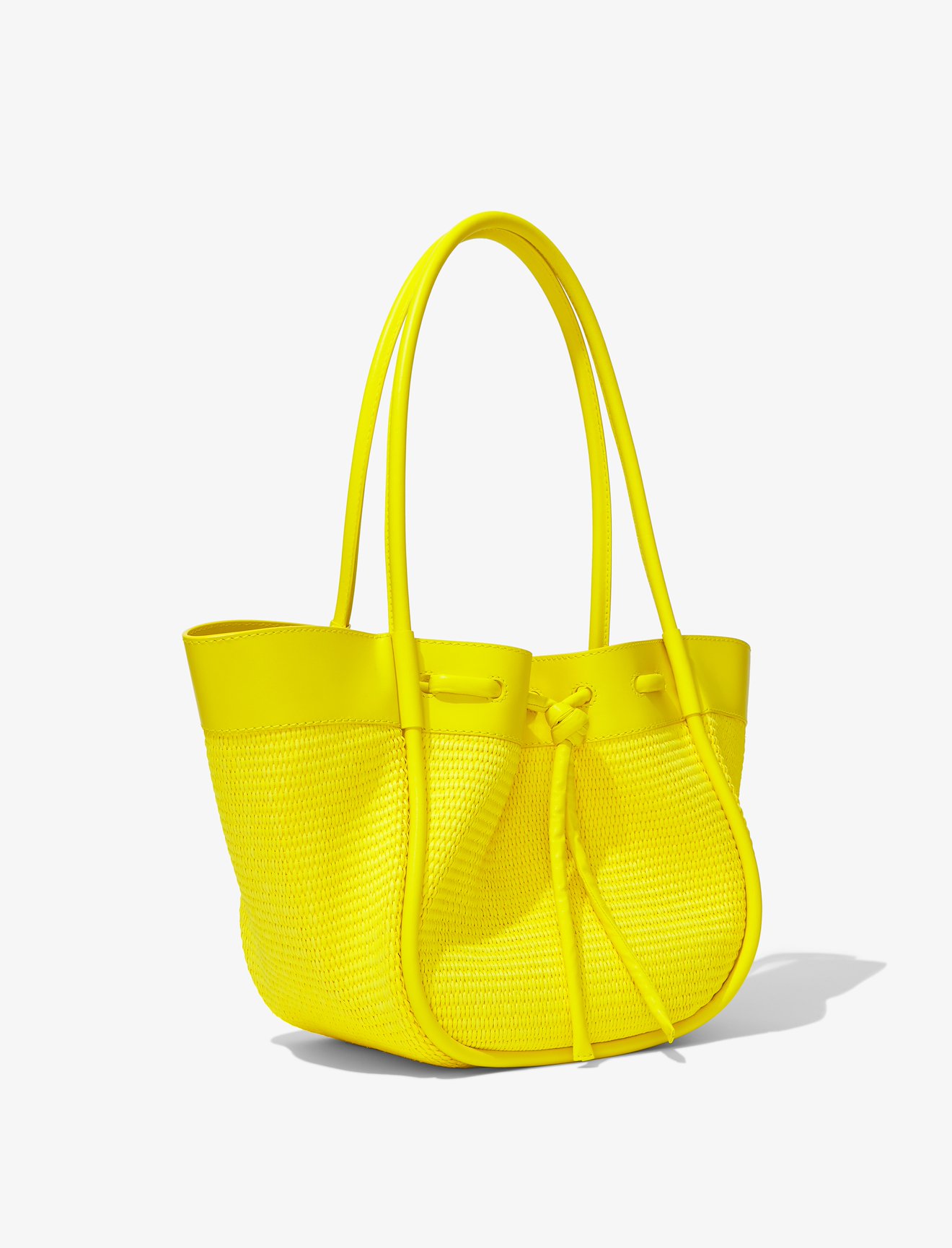 Raffia Large Ruched Tote #1