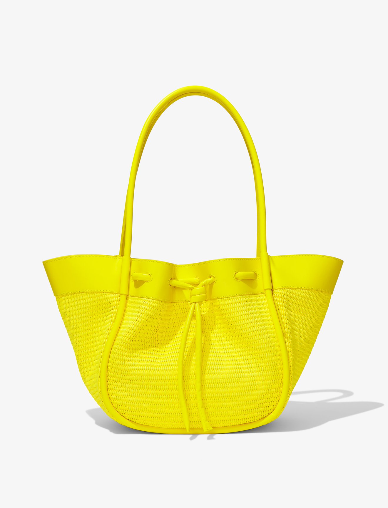 Raffia Large Ruched Tote #3