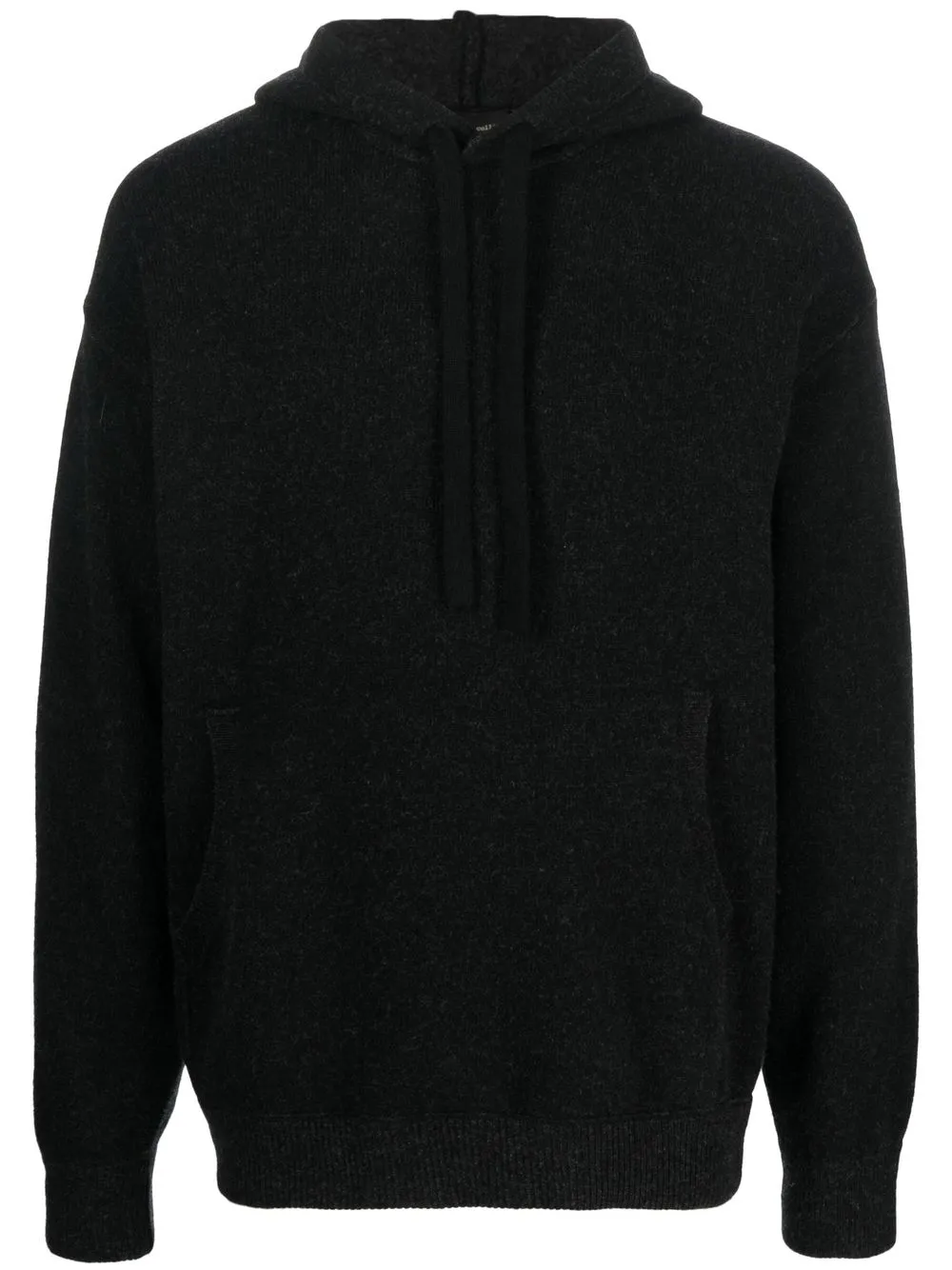 

Roberto Collina ribbed-detail knitted hoodie - Black