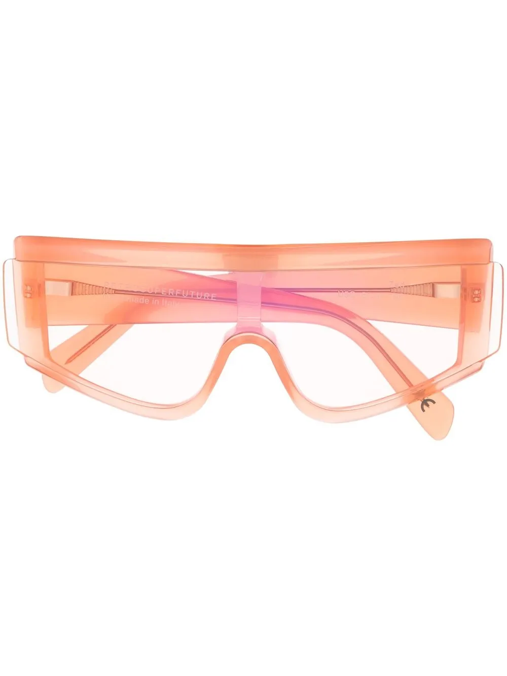 Retrosuperfuture lentes de sol oversize - Naranja