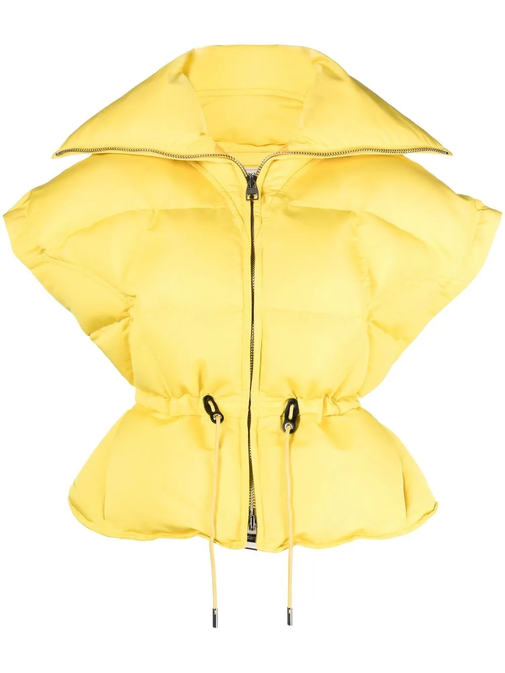 

Alexander McQueen padded short-sleeved jacket - Yellow
