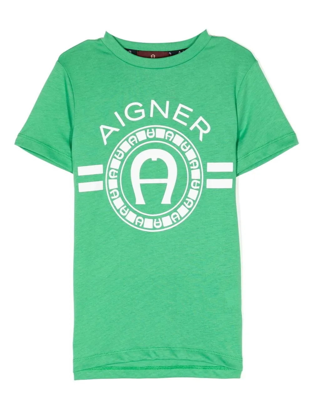 

Aigner Kids playera con logo estampado - Verde