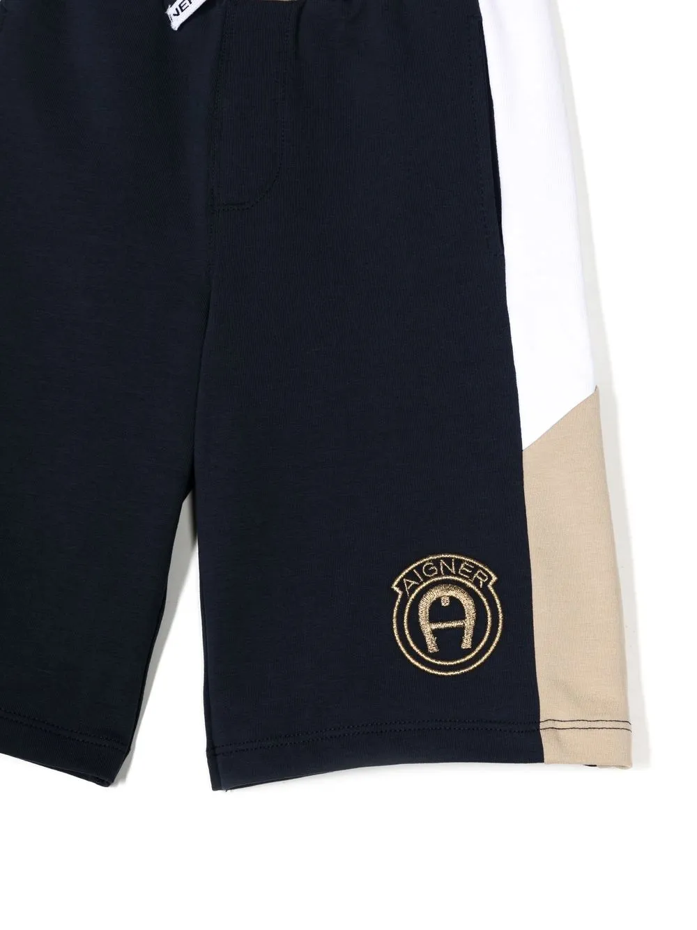 AIGNER LOGO-PRINT SHORTS