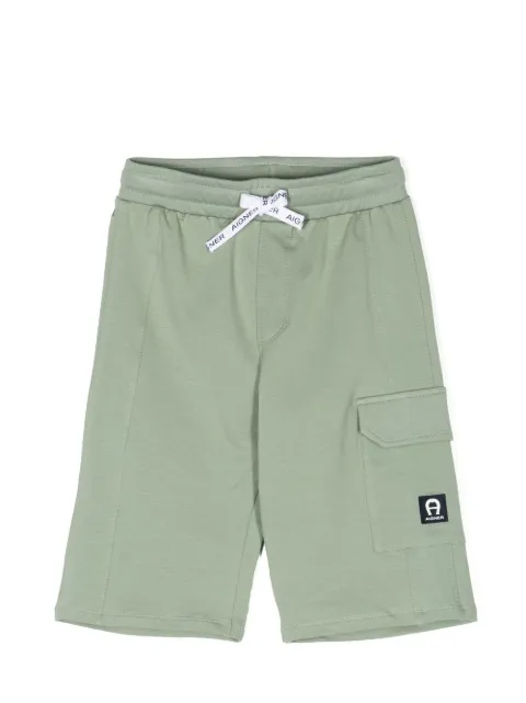 Aigner Kids patch-pocket shorts