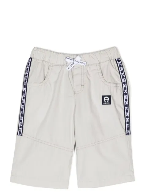 Aigner Kids logo-tape bermuda shorts