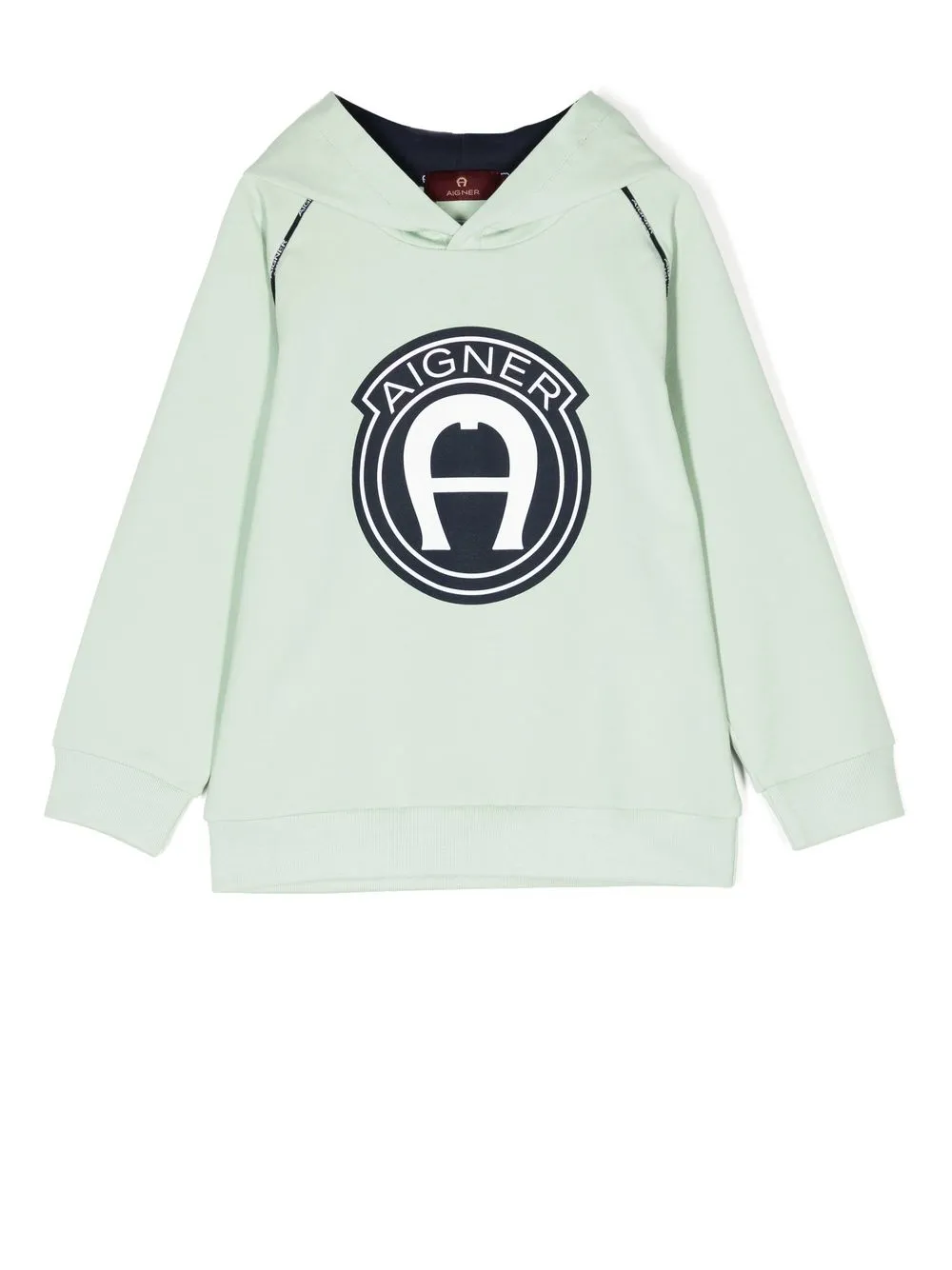 

Aigner Kids hoodie con logo estampado - Verde