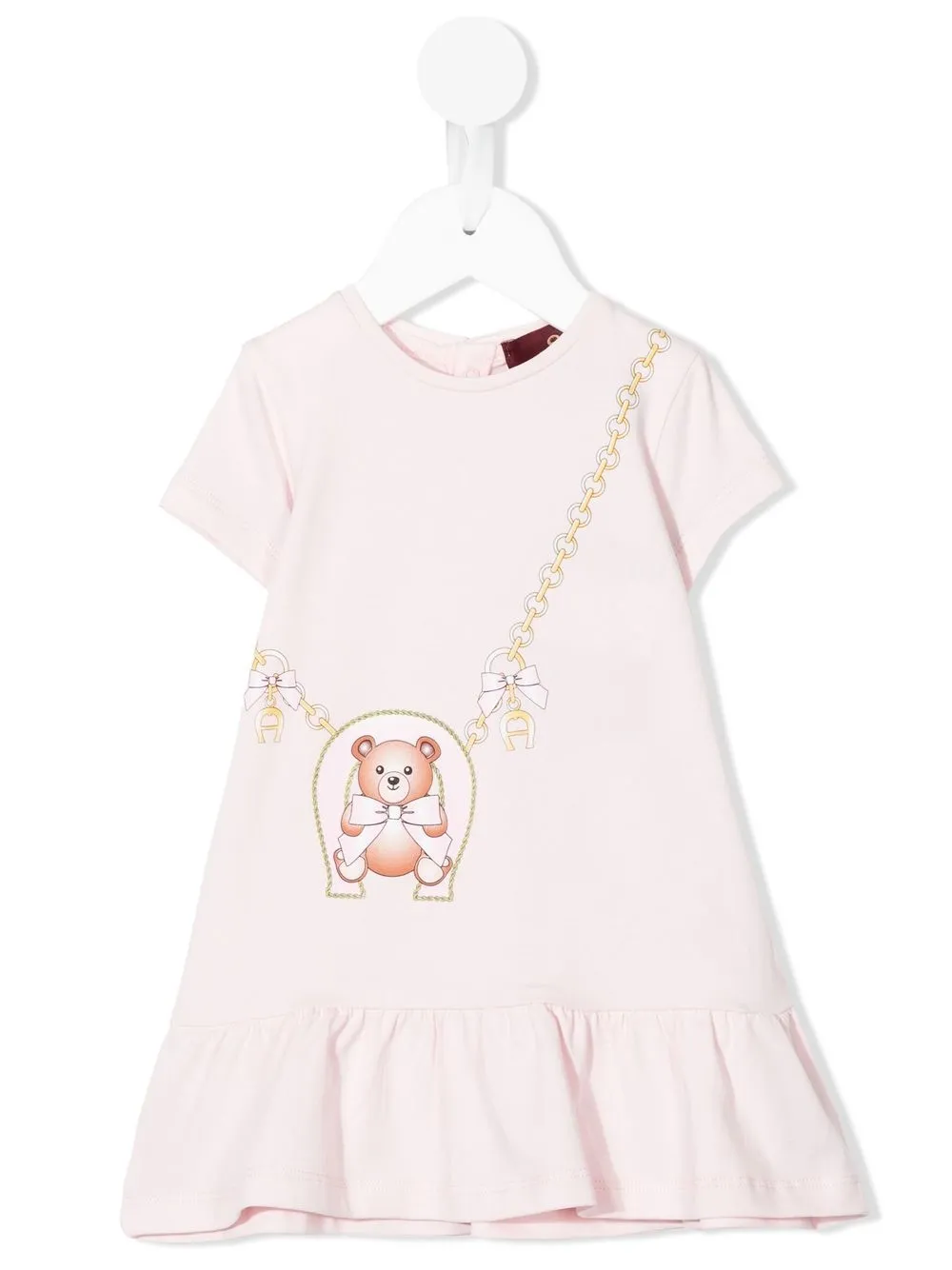 

Aigner Kids teddy bear print dress - Pink