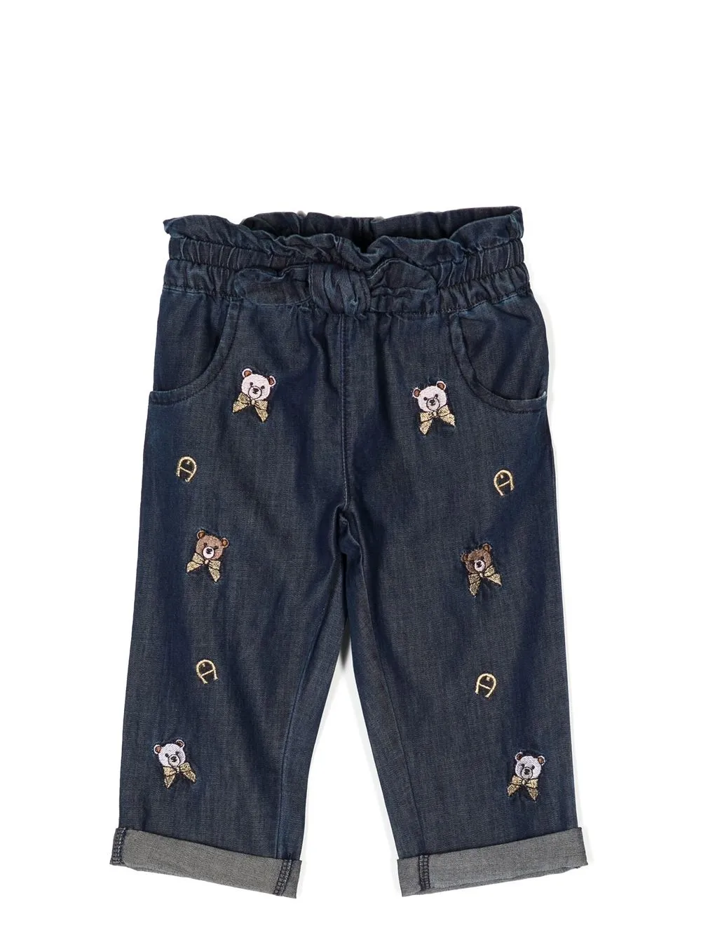 

Aigner Kids pantalones con ositos bordados - Azul