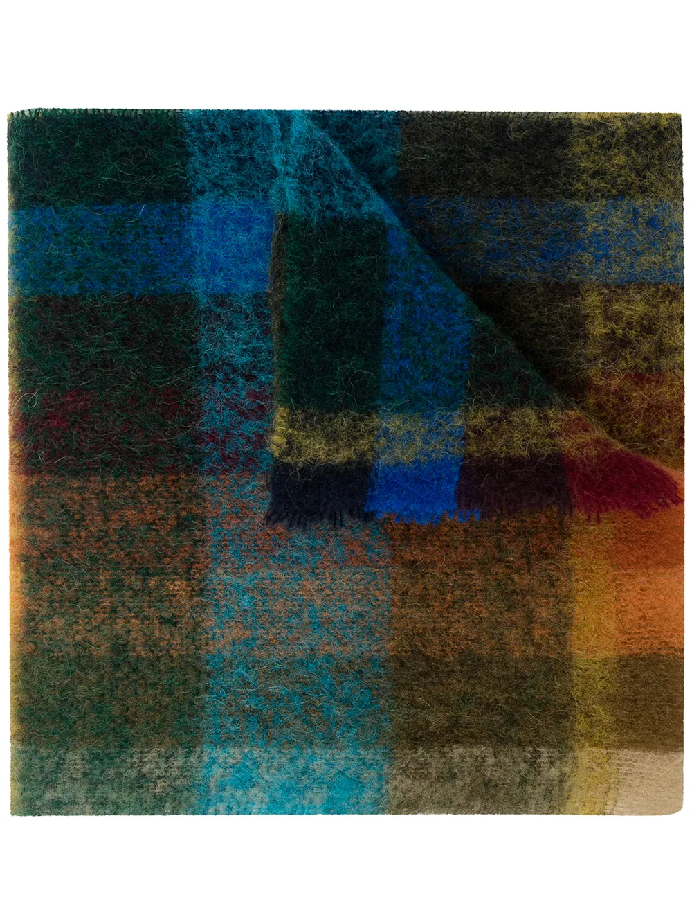 

Rodebjer Misty checked scarf - Blue