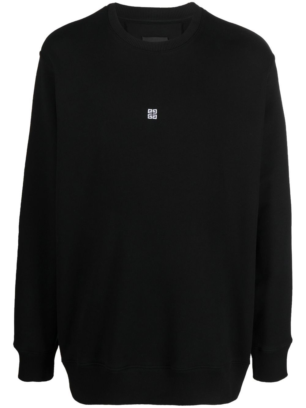 

Givenchy playera con monograma y cuello redondo - Negro