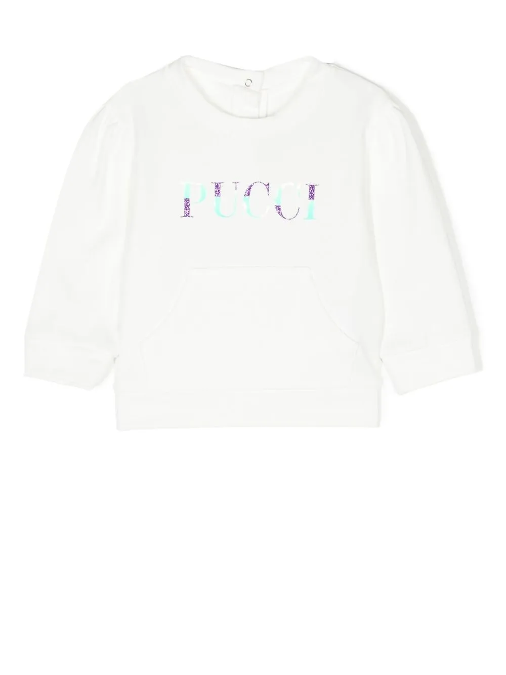 

PUCCI Junior logo-print crew-neck sweatshirt - White