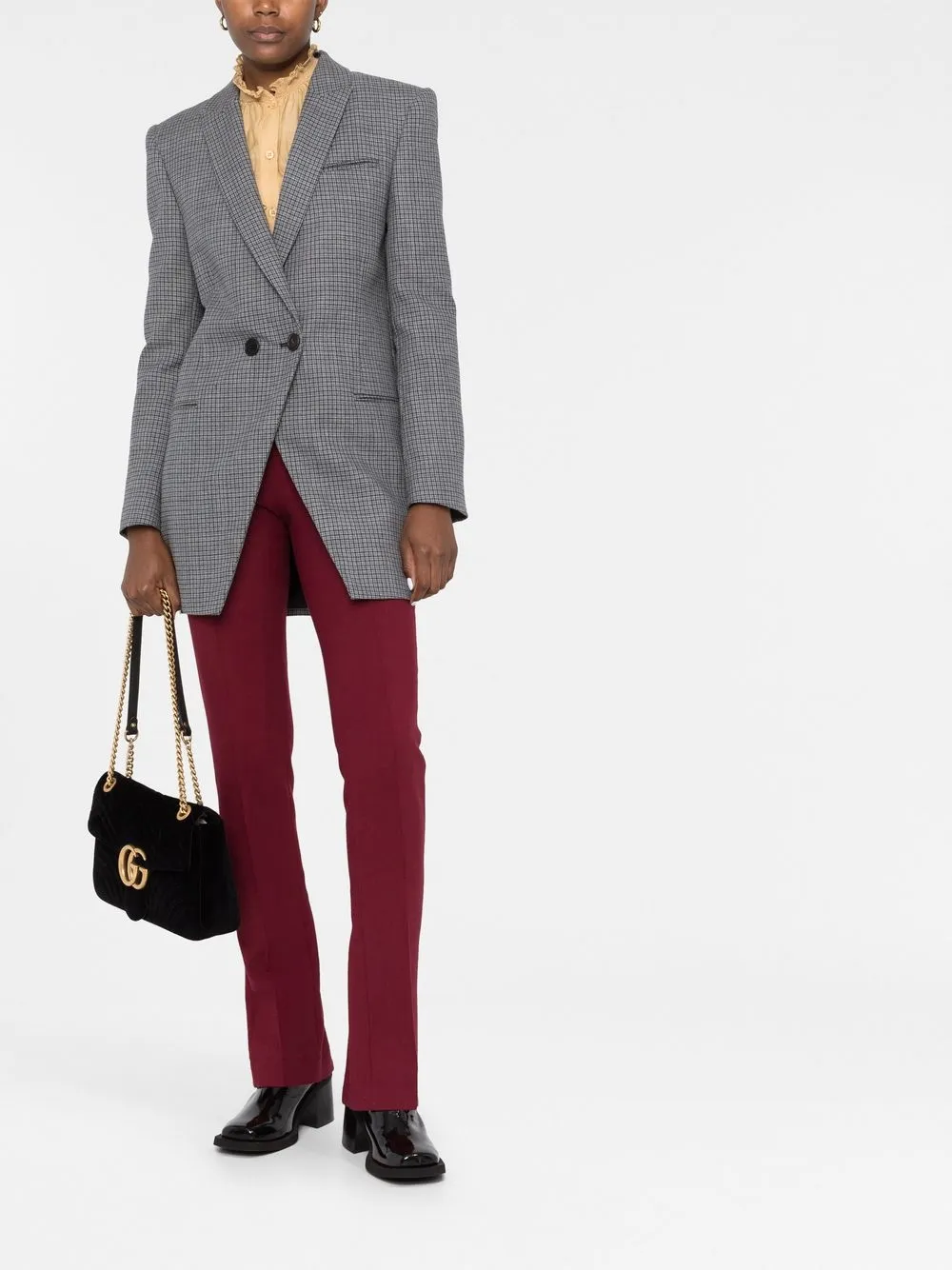 PHILOSOPHY DI LORENZO SERAFINI DOUBLE-BREASTED BUTTON-FASTENING BLAZER