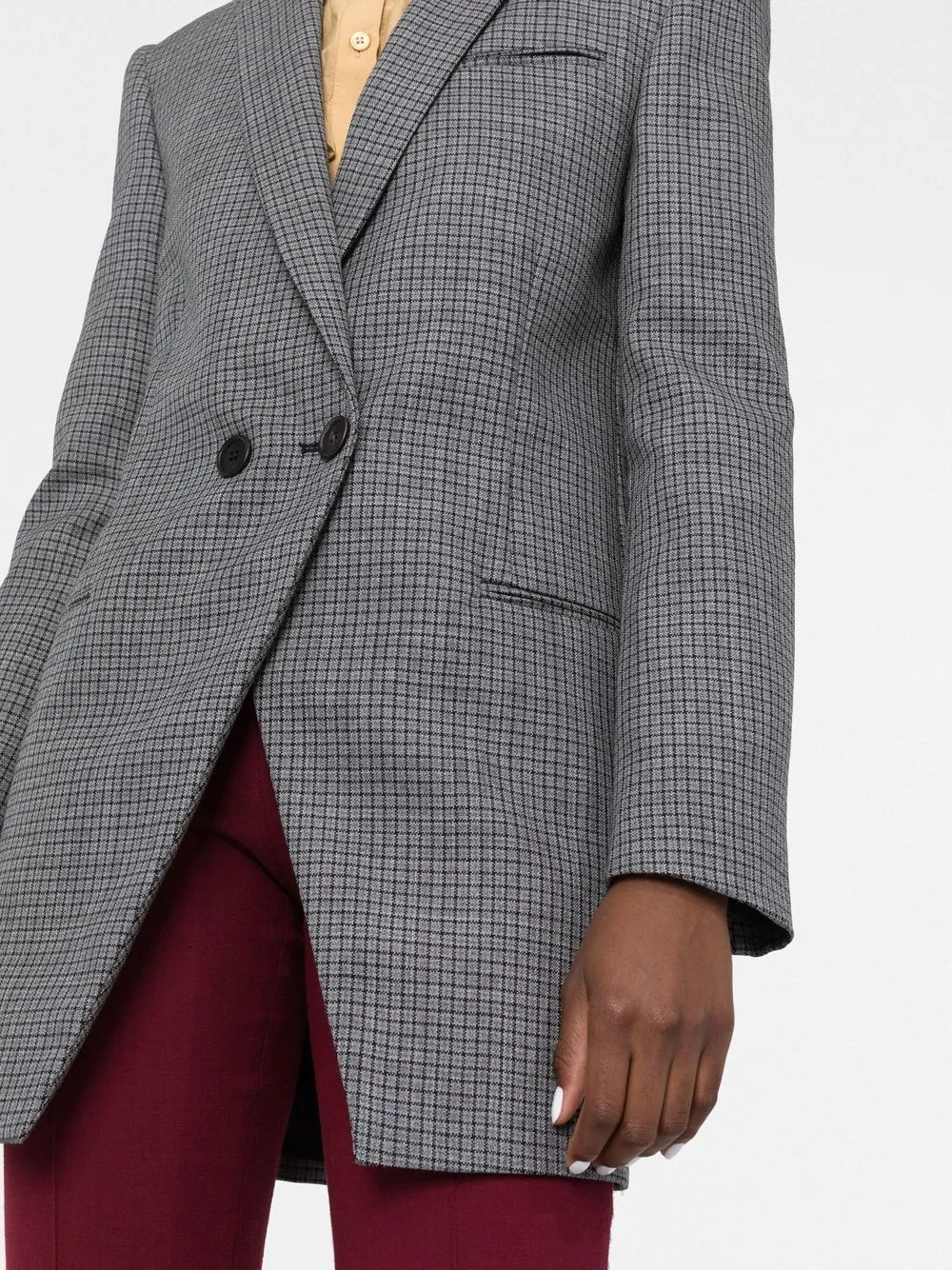 PHILOSOPHY DI LORENZO SERAFINI DOUBLE-BREASTED BUTTON-FASTENING BLAZER