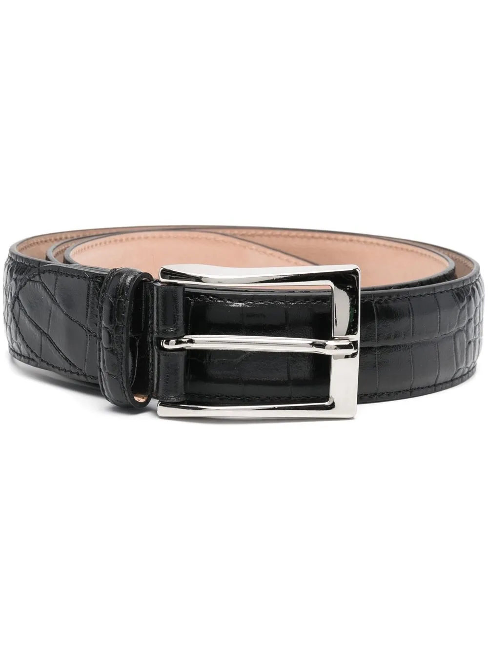 

Scarosso leather buckle belt - Black