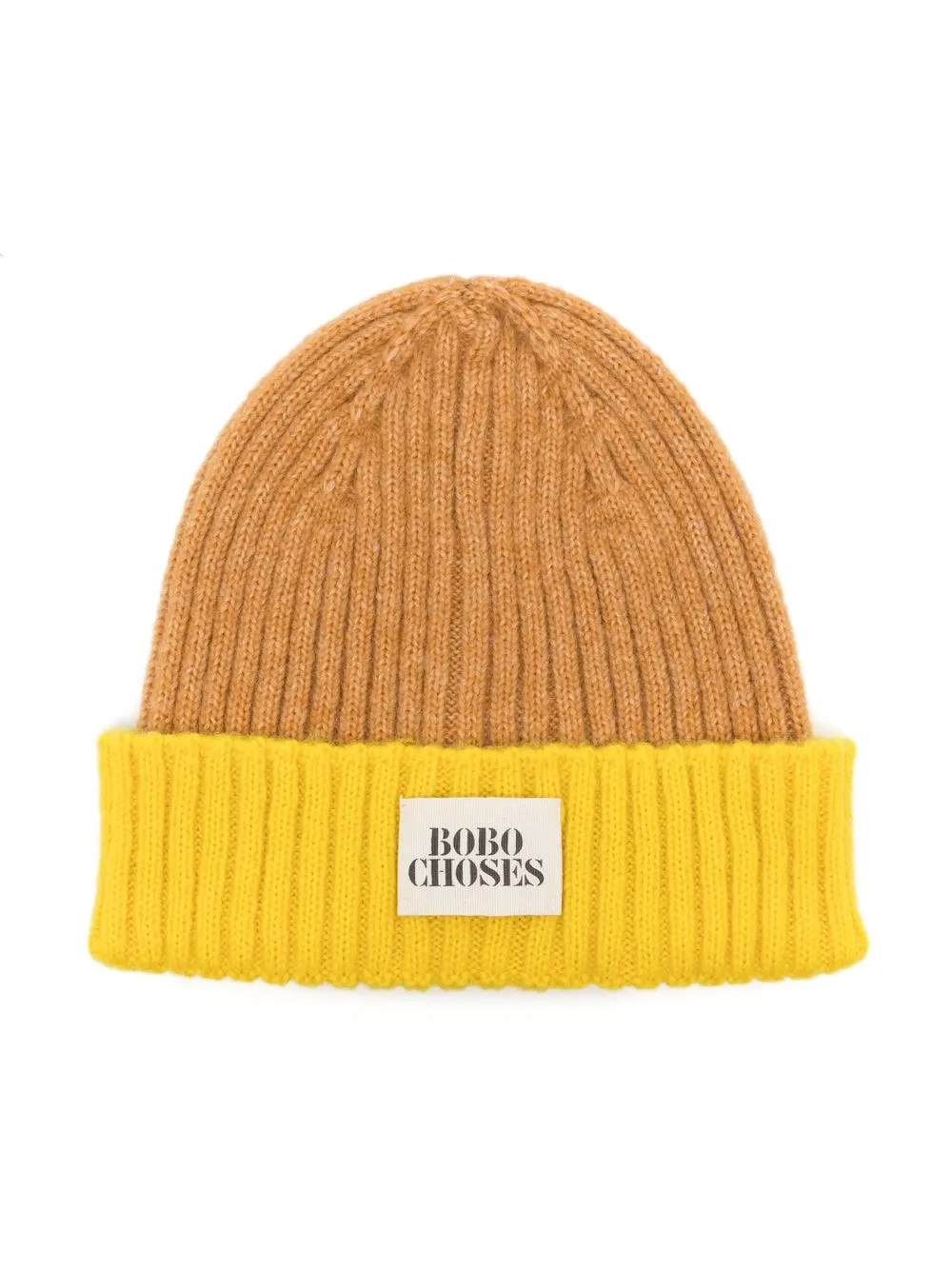 

Bobo Choses logo-print ribbed-knit beanie - Neutrals