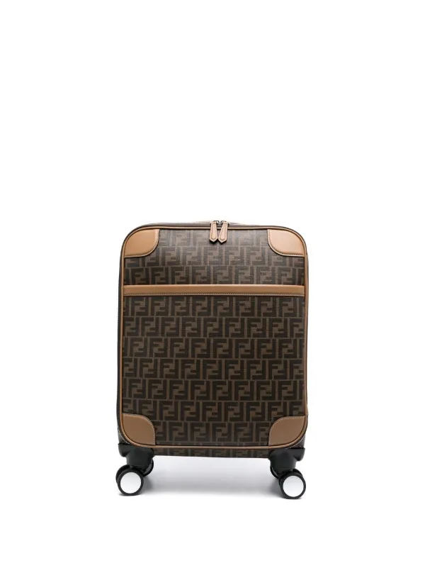 FENDI FF Print Small Suitcase Brown FARFETCH IE