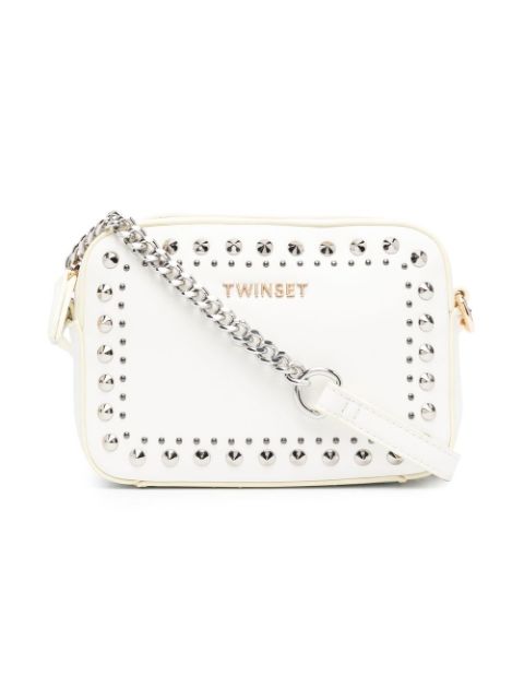 TWINSET Kids - stud-embellished logo print purse