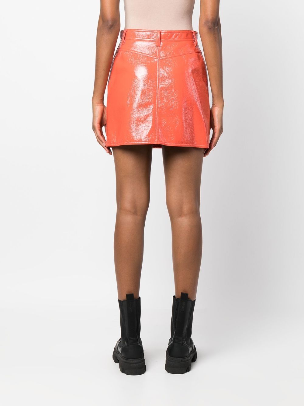 MSGM vinyl-effect high-waisted Miniskirt - Farfetch